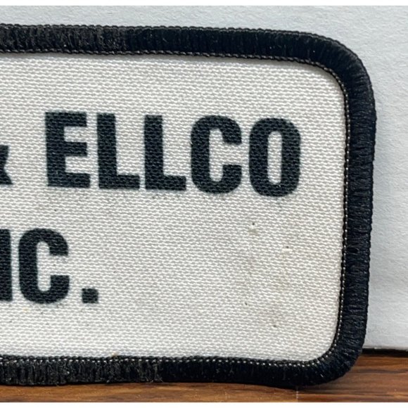 Vintage Hirt & Ellco Inc Embroidered Patch HVAC Company Batesville IN Rectangle - Picture 4 of 4
